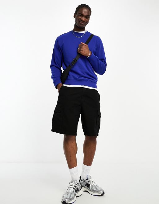 Weekday – Sweatshirt in Blau in regulärer Passform