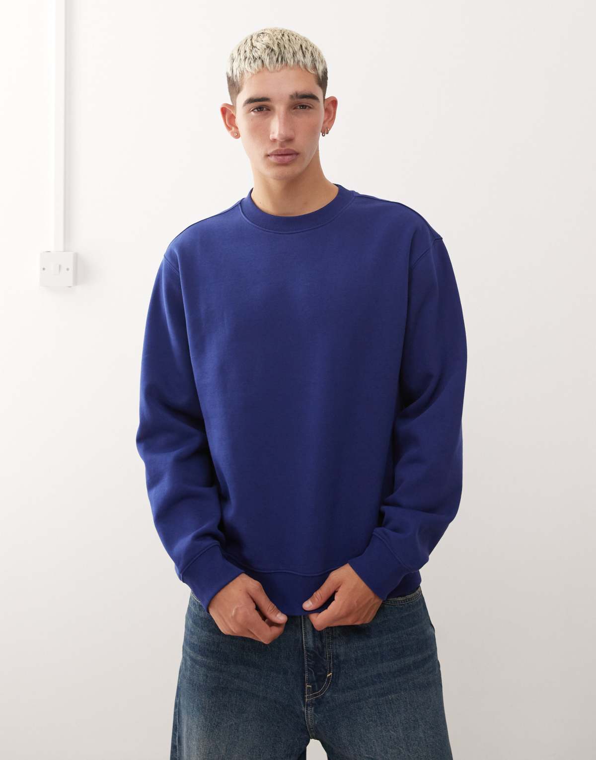 Weekday sweatshirt in dark blue