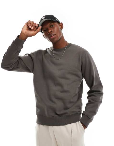 Weekday sweatshirt in mole - view 1