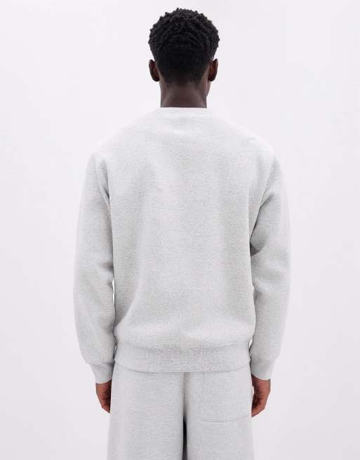 Weekday - Sweatshirt met klassieke pasvorm in gemêleerd grijs, 9 van 10