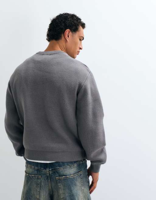 Weekday sweter w ciemnoszarym kolorze dostępny wyłącznie na ASOS, 3 z 5