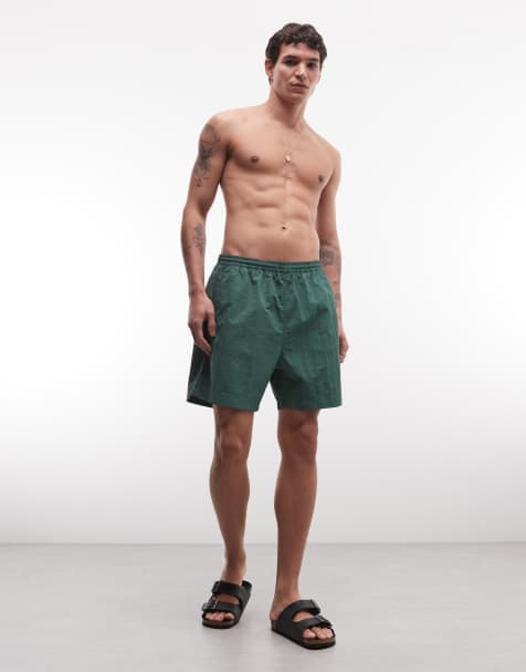 Weekday swimming trunks in petrol green - view 1