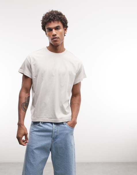 Weekday - T-shirt à mancherons - Beige - view 1
