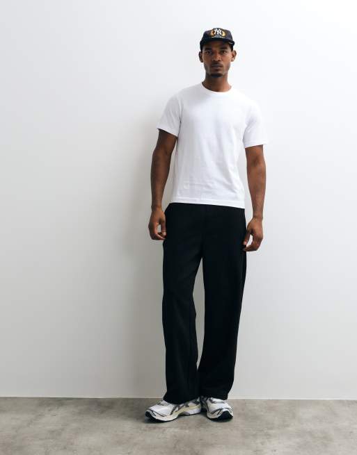 Weekday - T-shirt comoda bianca in jersey pesante, 3 di 5
