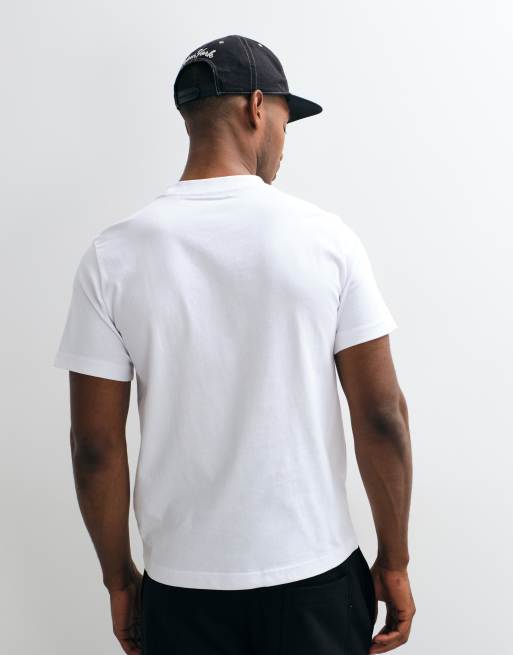 Weekday - T-shirt comoda bianca in jersey pesante, 5 di 5