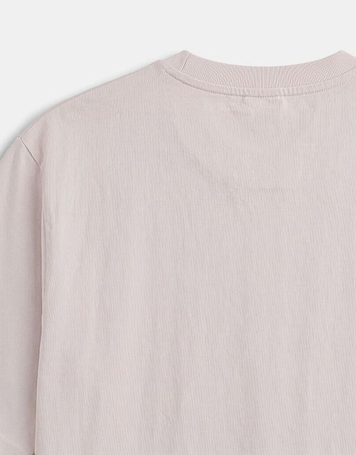 Weekday t-shirt en jersey épais coupe relaxed fit en mole, 9 de 12