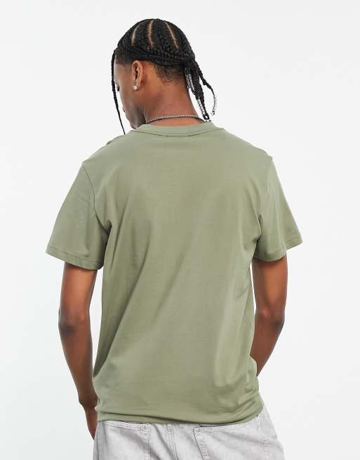 Weekday - T-shirt kaki con stampa “Sound Waves”, 4 di 4