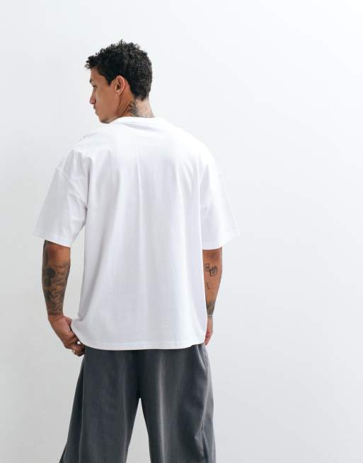 Weekday - T-shirt oversize bianca, 5 di 5