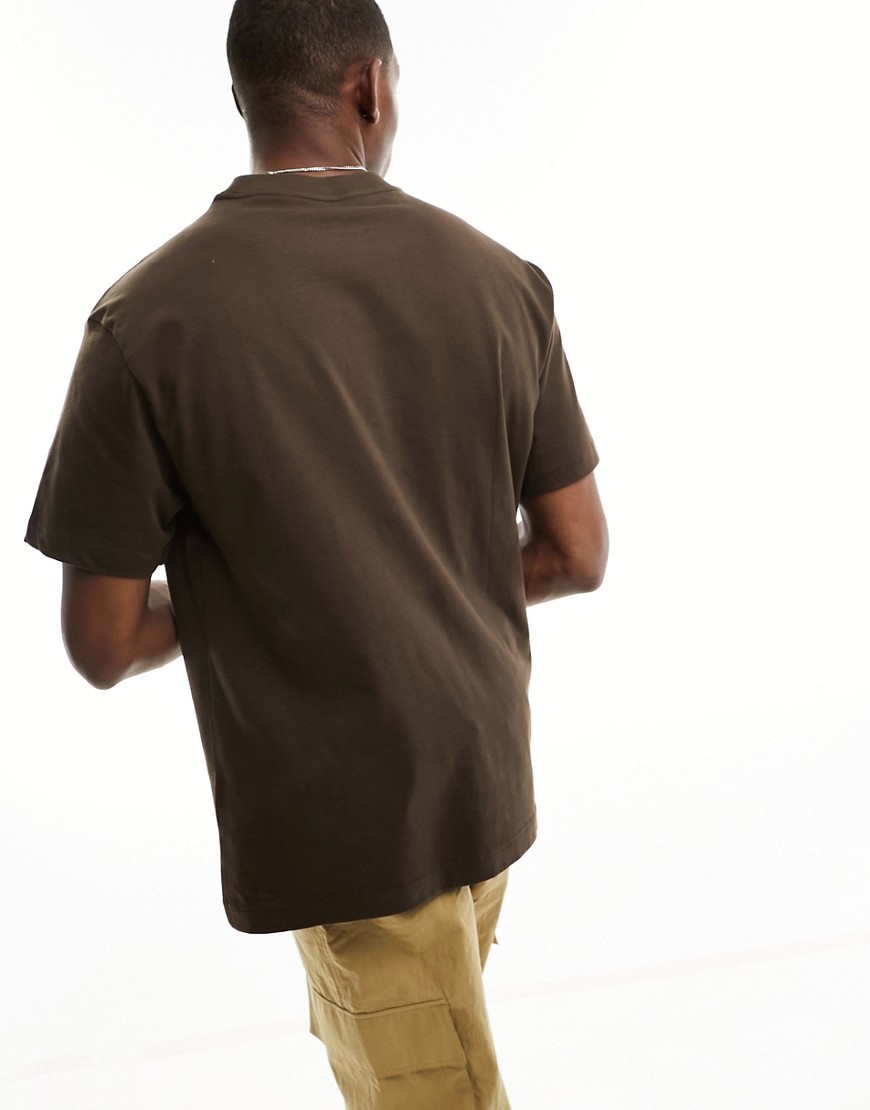 T-shirt oversize marrone - Weekday T-shirt donna  - immagine3