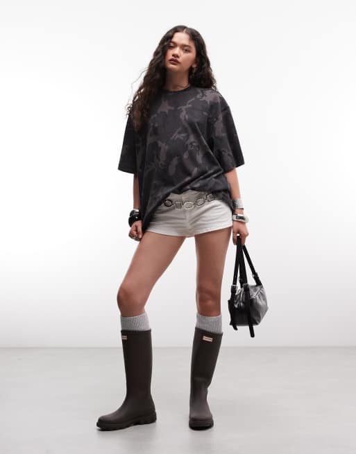 Weekday – T-shirt oversize we wzór moro, 2 z 4