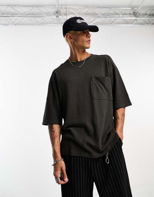 Weekday OVERSIZED - T-shirt basic - black/nero 