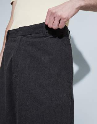Weekday Tailored Pants With Front Pleats In Blue