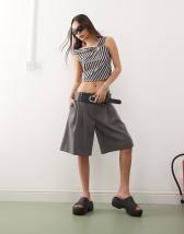 Weekday Astro Unisex linen blend pants in beige