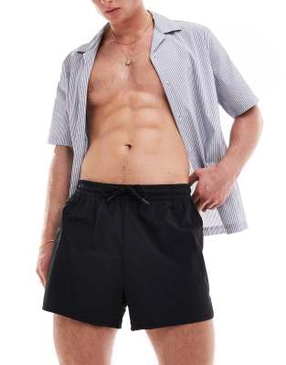 Weekday Tan runner swim shorts in black