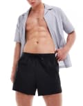 [Weekday] Weekday Tan runner swim shorts in black XS Black