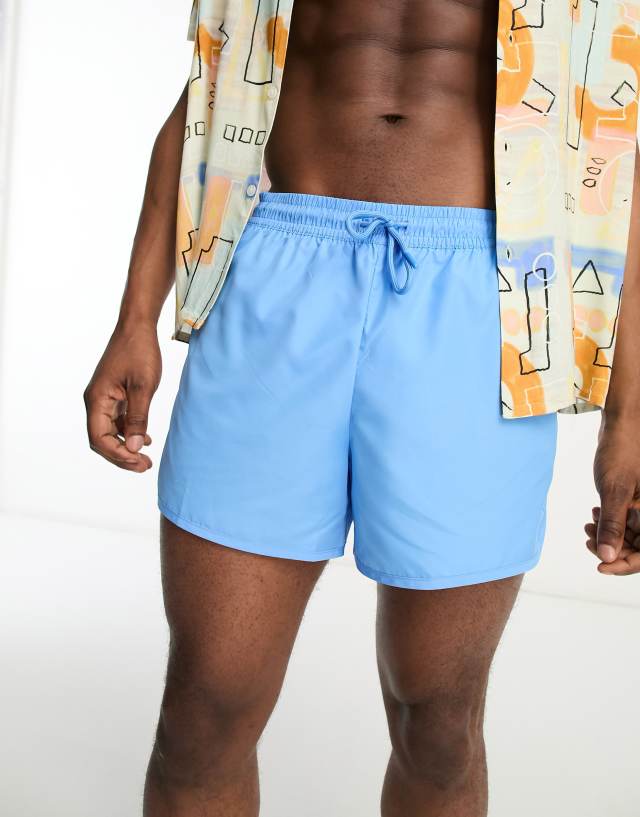 Weekday tan swim shorts in blue