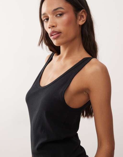 Weekday tank top in black, 3 of 4