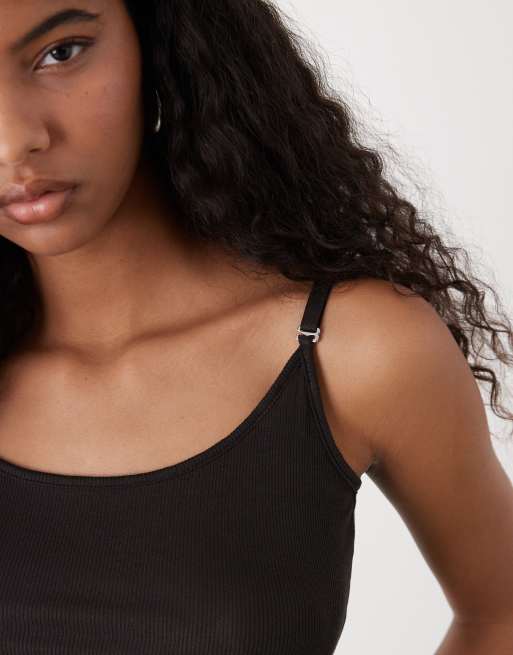 Weekday - Tanktop in donkerbruin, 3 van 4