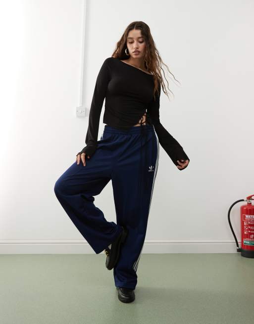 Weekday - Tayla - Top a maniche lunghe nero con allacciatura laterale
