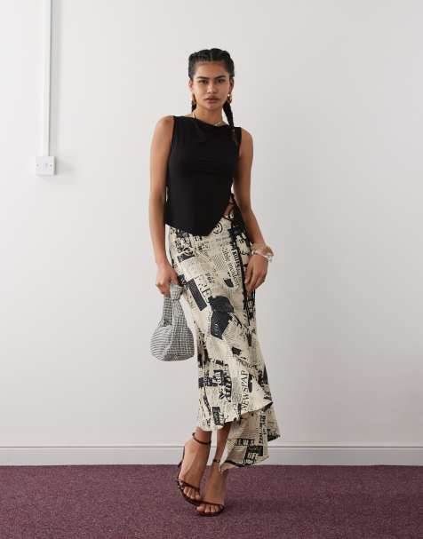 Weekday - Tayla - Top nero con scollo a barchetta e laccetti laterali - view 1