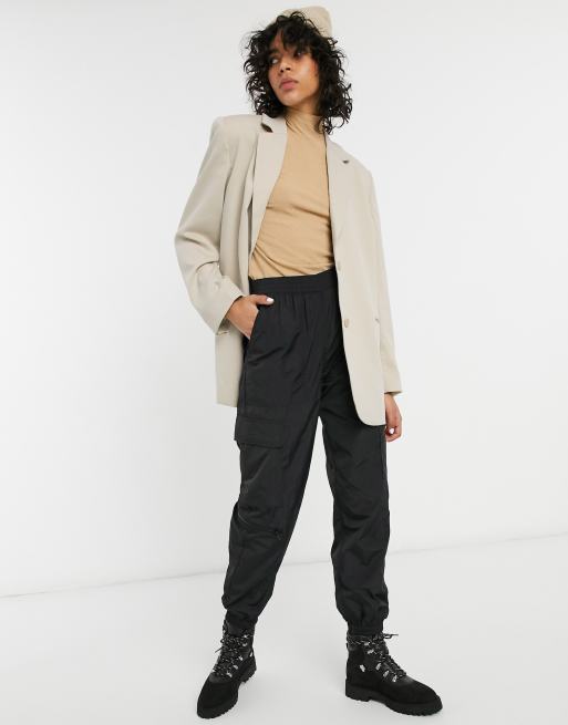 Weekday Tegan oversized Dad blazer in beige