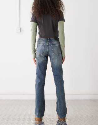 Weekday Tension Slim Fit Bootcut Flared Jeans In Multi