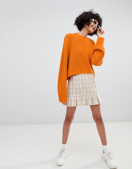 Weekday shop orange jumper