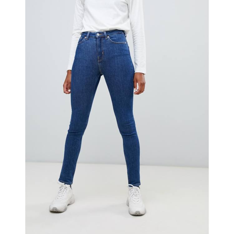 The Weekday Fit ” High Rise Skinny Jeans ( Dark Blue ) – Ale