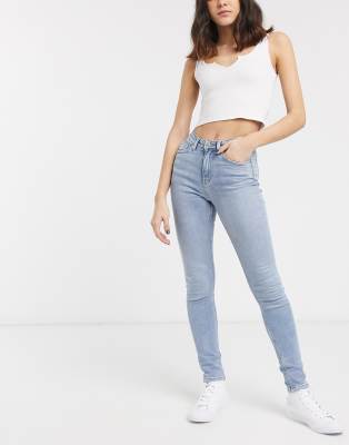 slim fit high rise jeans