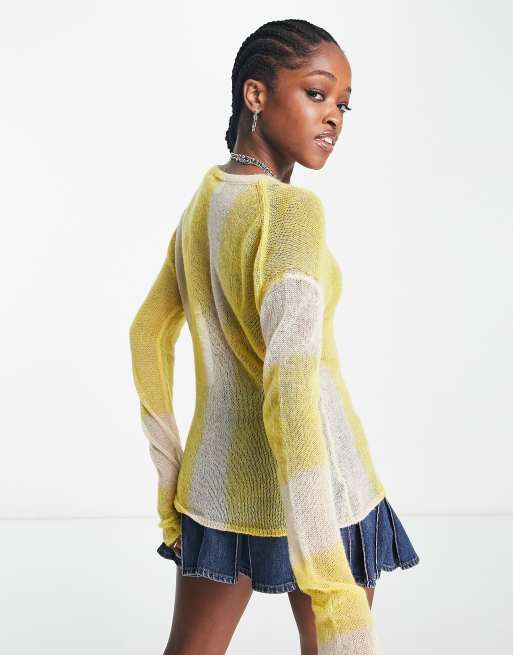 Lightweight on sale yellow sweater