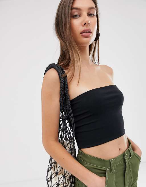 Weekday - Top a fascia nero