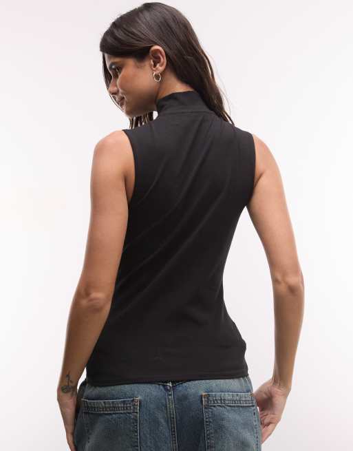 Weekday top with keyhole detail in black, 2 of 4