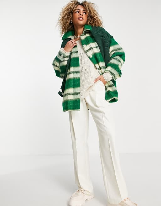 Weekday Tower check jacket in green - LBLUE, 4 of 4