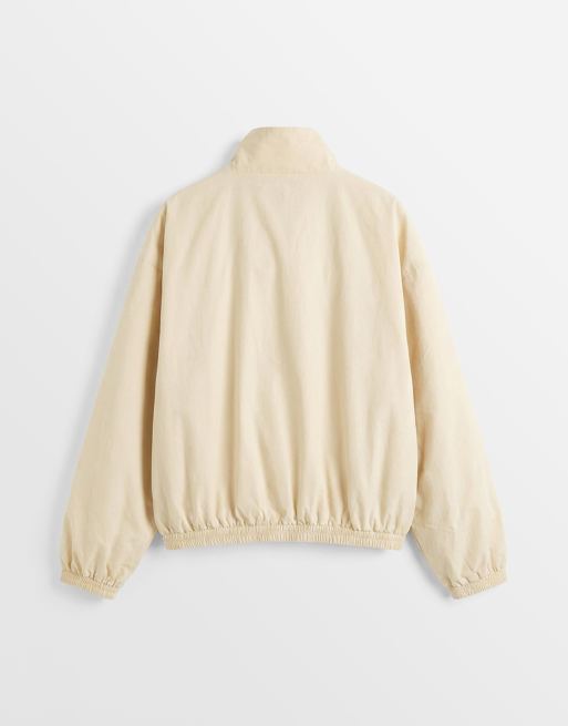 Weekday – Trainingsjacke in Hellbeige mit Stehkragen, 6 von 7