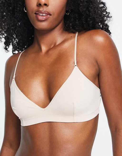 Weekday triangle bra in beige