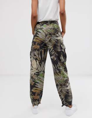 army print cargo pants