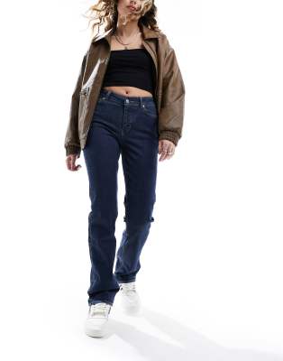 Twig straight leg stretch jeans in sapphire blue