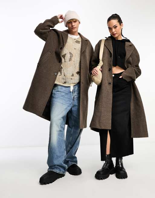 Wool blend hot sale overcoat