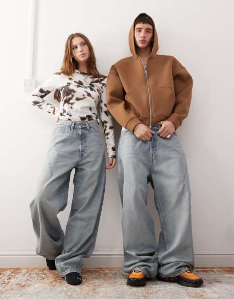 Weekday Unisex – Astro – Bardzo obszerne jeansy z obniżony stanem - view 1