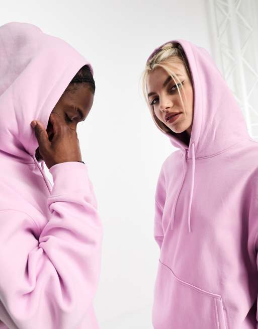 Weekday Unisex co-ord oversized hoodie in pink exclusive to ASOS