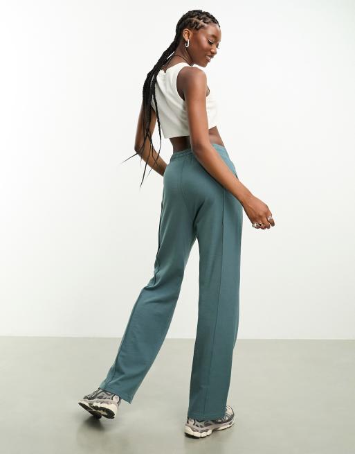 Weekday Unisex Ken jersey trackies in slate blue exclusive to ASOS, 3 of 4