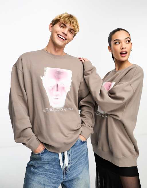 Graphic hot sale oversized sweatshirts