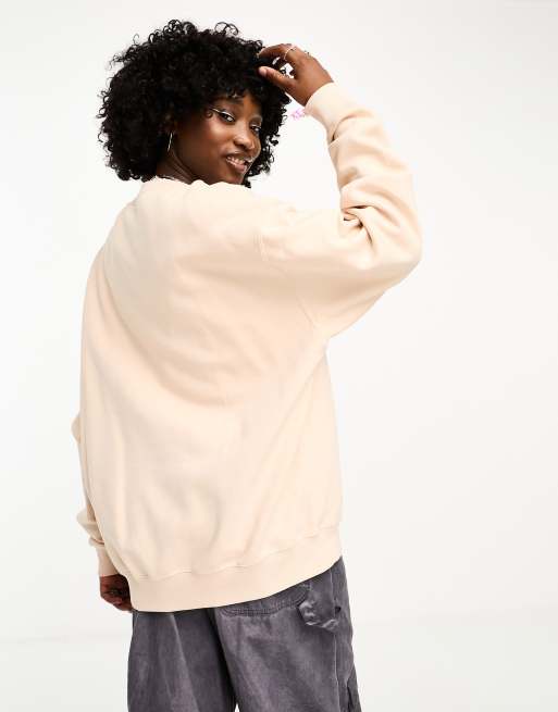 Nike oversized sweatshirt outlet oatmeal