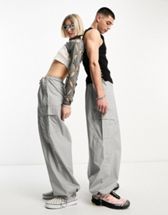 FLUID black baggy pants - PROBE BALLOON