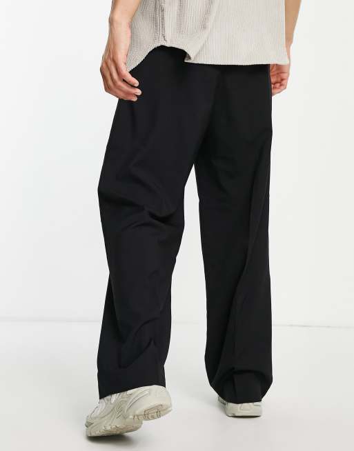 Weekday Uno oversized suit pants in black