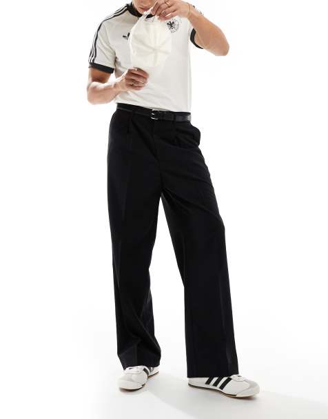 Weekday - Uno - Pantaloni sartoriali neri taglio ampio - view 1