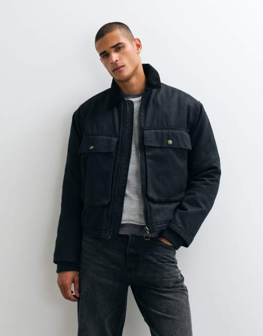 Weekday Utility-Barnjacke in Schwarz, 3 von 5