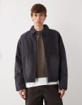 [Weekday] Weekday utility jacket in washed black L Washed black