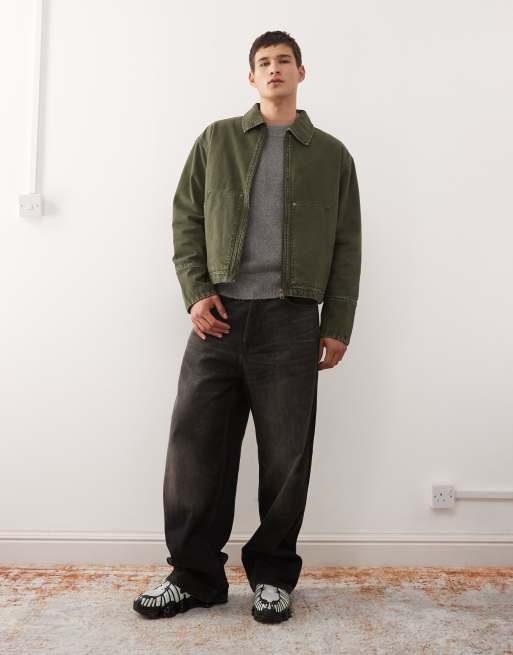Weekday utility jacket in washed khaki, 2 of 5
