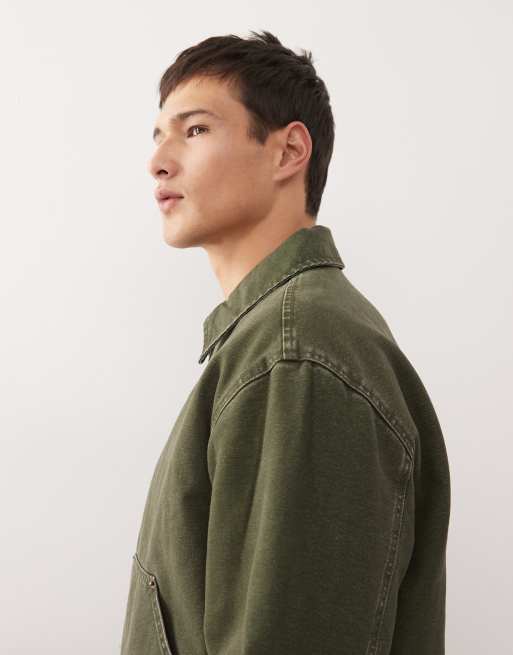 Weekday utility jacket in washed khaki, 4 of 5